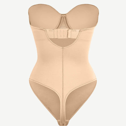 Wholesale One-Piece Underwire Strap Removable Waist And Abdomen Shaping Thong Bodysuit