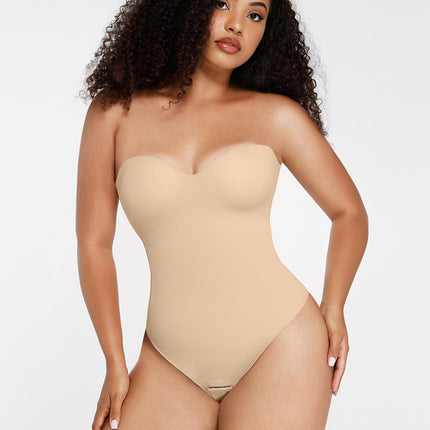 Wholesale One-Piece Underwire Strap Removable Waist And Abdomen Shaping Thong Bodysuit