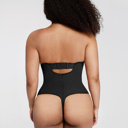Wholesale One-Piece Underwire Strap Removable Waist And Abdomen Shaping Thong Bodysuit