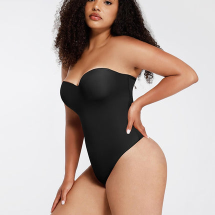 Wholesale One-Piece Underwire Strap Removable Waist And Abdomen Shaping Thong Bodysuit