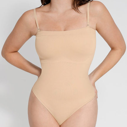 Wholesale Strap Removable Seamless ??Eco-friendly Sculpt Thong Bodysuit