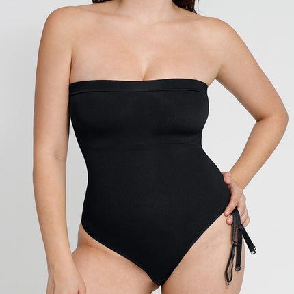 Wholesale Strap Removable Seamless ??Eco-friendly Sculpt Thong Bodysuit