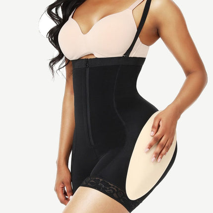 Wholesale Butt Lifter High Waist Lace Removable Pads Firm Compression