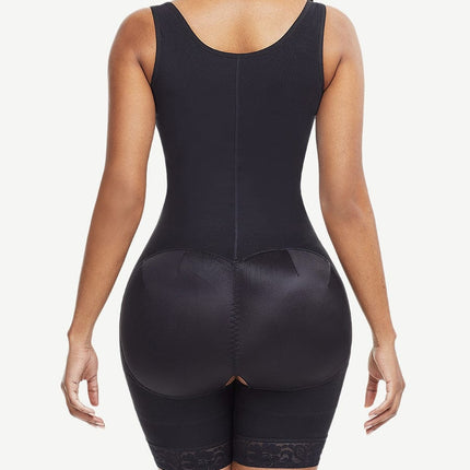 Wholesale Firmly Black Plus Size Underbust Bodysuit Zipper Comfort