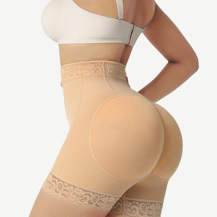 Wholesale Front Zipper Butt Lifter Shorts High Waist Curve-Creating