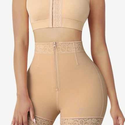 Wholesale Front Zipper Butt Lifter Shorts High Waist Curve-Creating