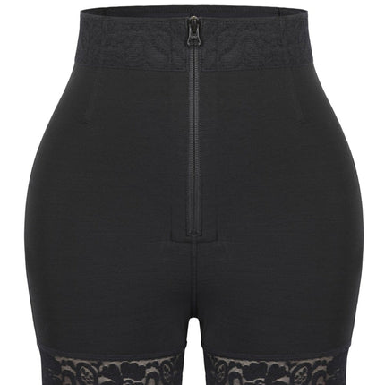 Wholesale Front Zipper Butt Lifter Shorts High Waist Curve-Creating