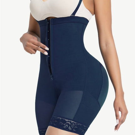 Wholesale Detachable Straps Post Surgery Full Body Shaper Zipper Abdominal Control