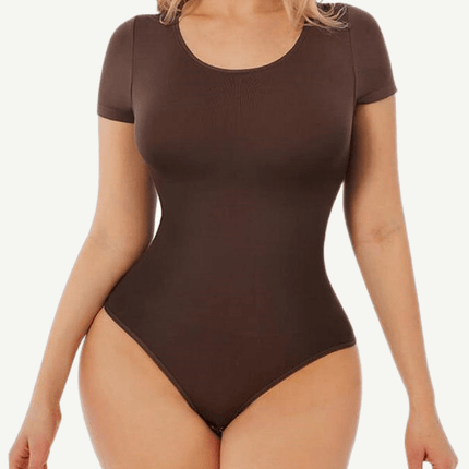 Wholesale Seamless One-Piece Short-Sleeved Thong Bodysuit