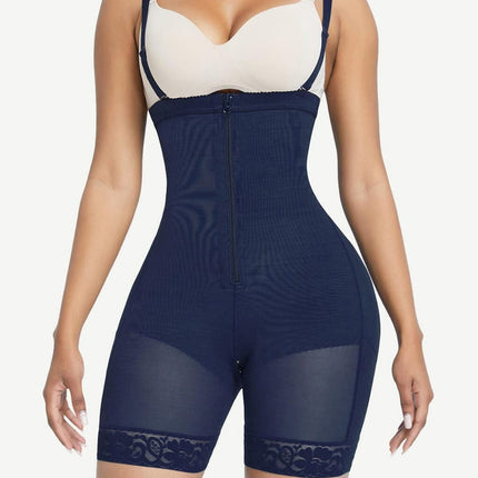 Wholesale Detachable Straps Post Surgery Full Body Shaper Zipper Abdominal Control