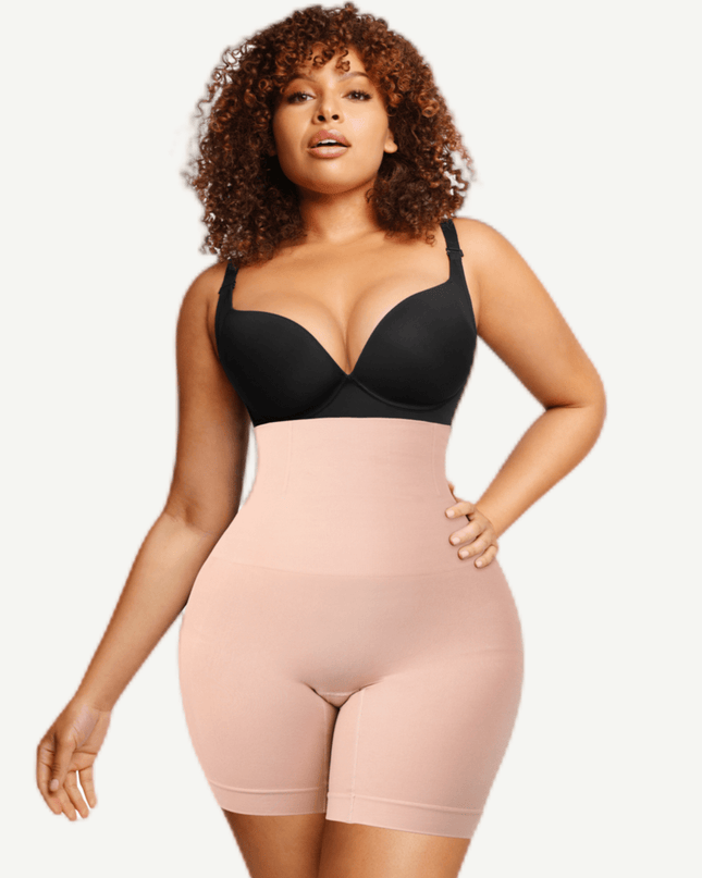 Wholesale Seamelss High-Waisted Mid-Thigh Short Tummy