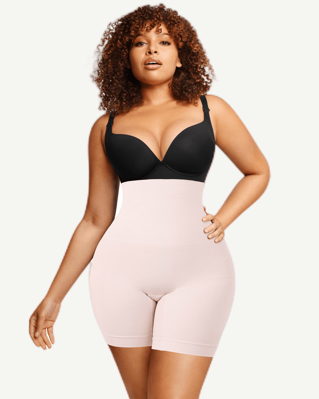 Wholesale Seamelss High-Waisted Mid-Thigh Short Tummy