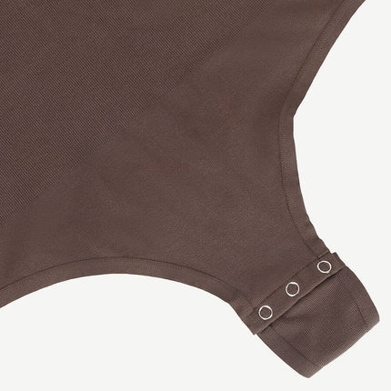 Wholesale Seamless Outer Long Sleeve Thong Bodysuit