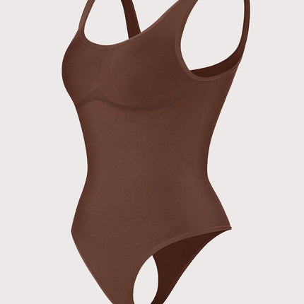 Wholesale?? Eco-friendly Seamless Outerwear Belly Control Thong Bodysuit