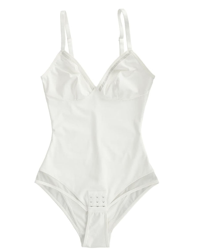 Wholesale Sexy Deep V-Neck Mesh Sheer Bodysuit