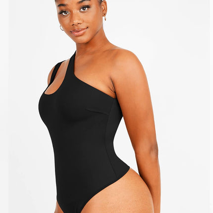 Wholesale One-shoulder Cut Out Shapewear Bodysuit