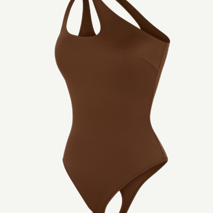 Wholesale One-shoulder Cut Out Shapewear Bodysuit