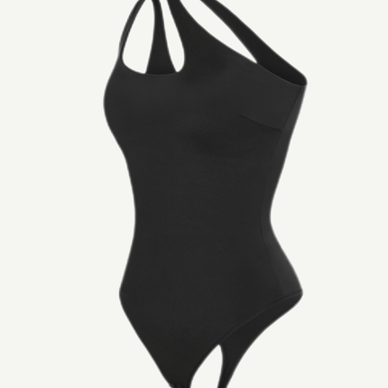 Wholesale One-shoulder Cut Out Shapewear Bodysuit