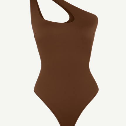 Wholesale One-shoulder Cut Out Shapewear Bodysuit