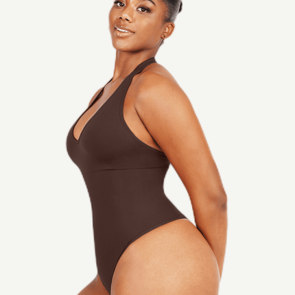 Wholesale Seamless Hanging Neck Bodysuit Shapewear