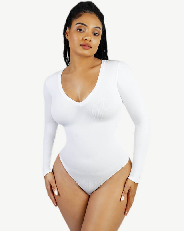 Wholesale Seamless Long Sleeve Outerwear Bodysuit