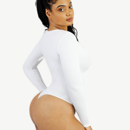 Wholesale Seamless Long Sleeve Outerwear Bodysuit