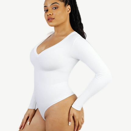 Wholesale Seamless Long Sleeve Outerwear Bodysuit