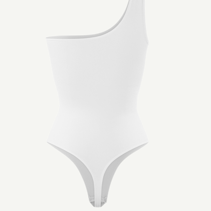 Wholesale One-Shoulder Waist Sculpting Tummy Control Seamless Body Bodysuit