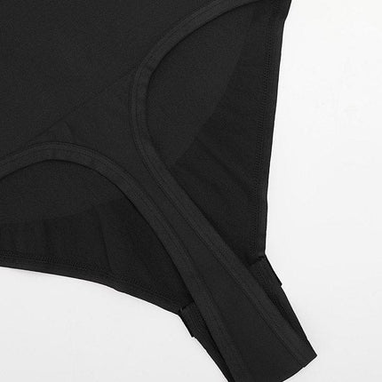 Wholesale One-shoulder Cut Out Waist and Abdomen Compression Shapewear Bodysuit