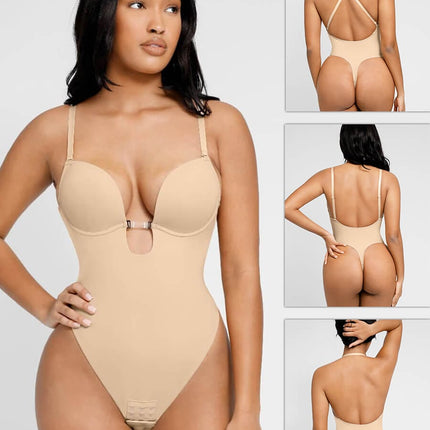 Wholesale One-piece Front Low-cut Beauty Back Wedding Thong Bodysuit