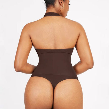 Wholesale Seamless Hanging Neck Bodysuit Shapewear