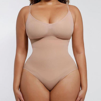 Wholesale Seamless Scultp Covered Bust Jumpsuit Thong Bodysuit