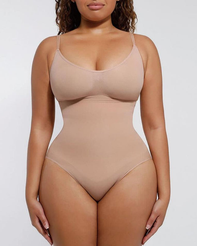 Wholesale Seamless Scultp Covered Bust Jumpsuit Thong Bodysuit