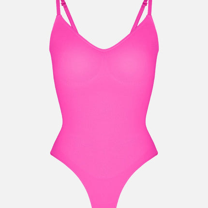 Wholesale Seamless Scultp Covered Bust Jumpsuit Thong Bodysuit