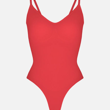 Wholesale Seamless Scultp Covered Bust Jumpsuit Thong Bodysuit