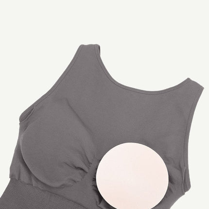 Wholesale Round Neck Seamless Sexy U Back Shape Shapewear with Removable Cups