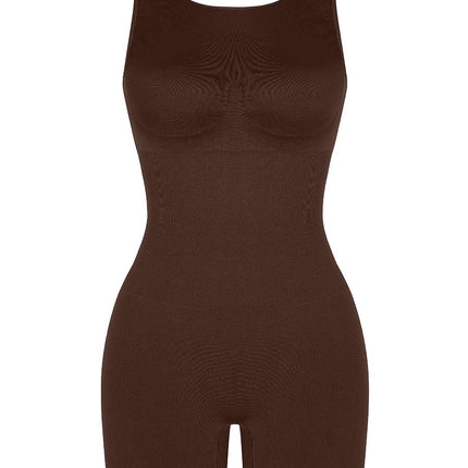Wholesale Round Neck Seamless Sexy U Back Shape Shapewear with Removable Cups