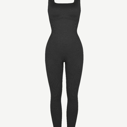 Wholesale Seamless Square Neck U-Shaped Back Design Shaping Jumpsuit