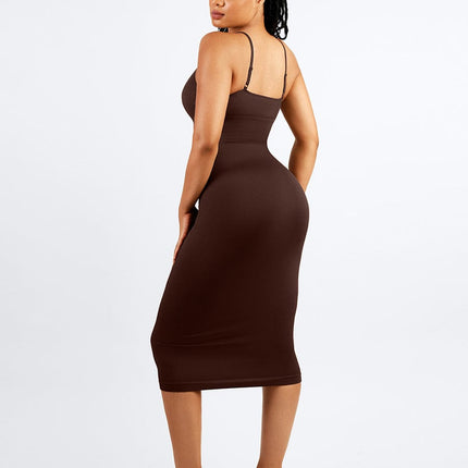 Wholesale?? Eco-friendly Seamless 360Â° Waist Control Midi Shaping Dress