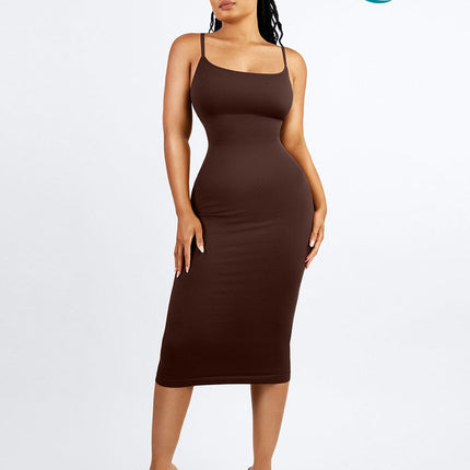 Wholesale?? Eco-friendly Seamless 360Â° Waist Control Midi Shaping Dress