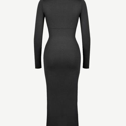 Wholesale?? Eco-friendly Seamless Bust Support Tummy Control High Side Slit Shaping Dress