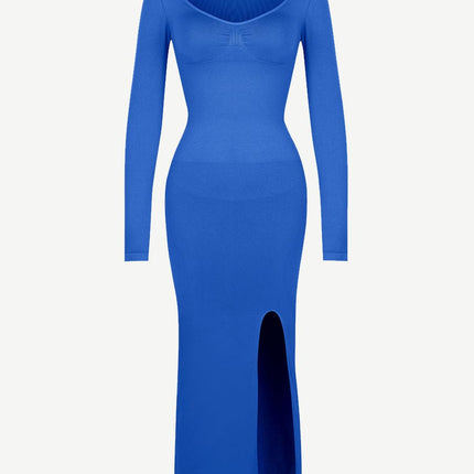 Wholesale?? Eco-friendly Seamless Bust Support Tummy Control High Side Slit Shaping Dress