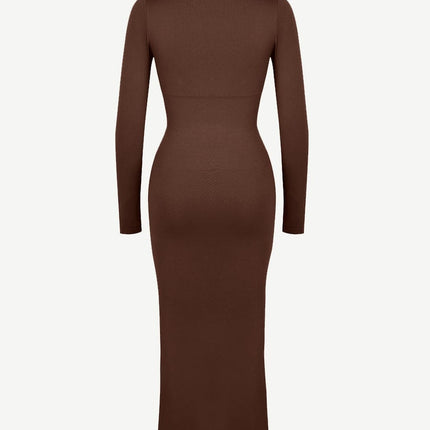 Wholesale?? Eco-friendly Seamless Bust Support Tummy Control High Side Slit Shaping Dress