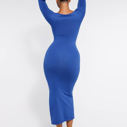 Wholesale?? Eco-friendly Seamless Bust Support Tummy Control High Side Slit Shaping Dress
