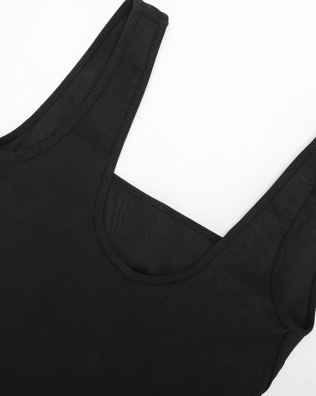 Wholesale Seamless Square Neck U-Back Flared Jumpsuit