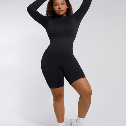 Wholesale Seamless Turtleneck Jumpsuit with Removable Cups