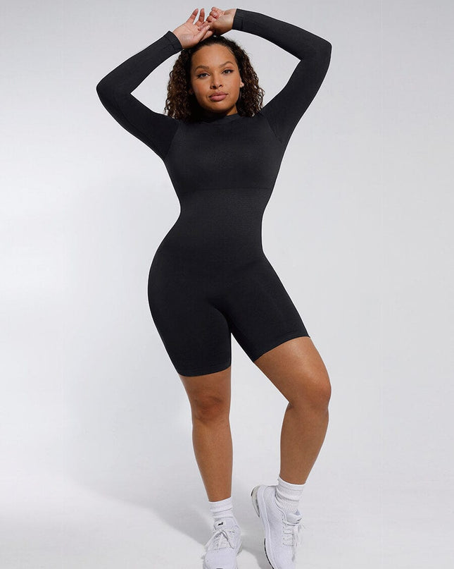 Wholesale Seamless Turtleneck Jumpsuit with Removable Cups