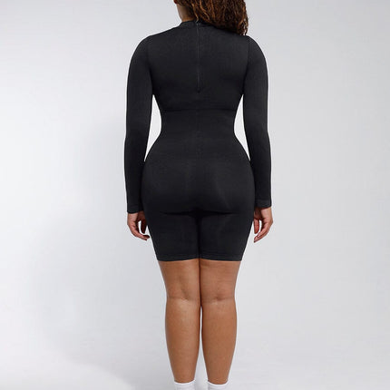 Wholesale Seamless Turtleneck Jumpsuit with Removable Cups