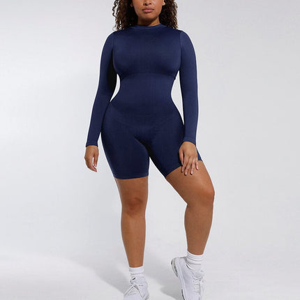 Wholesale Seamless Turtleneck Jumpsuit with Removable Cups