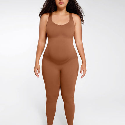 Wholesale Seamless Eco-friendly?? Back Lifting Abdominal Supports Maternity Catsuit Jumpsuit